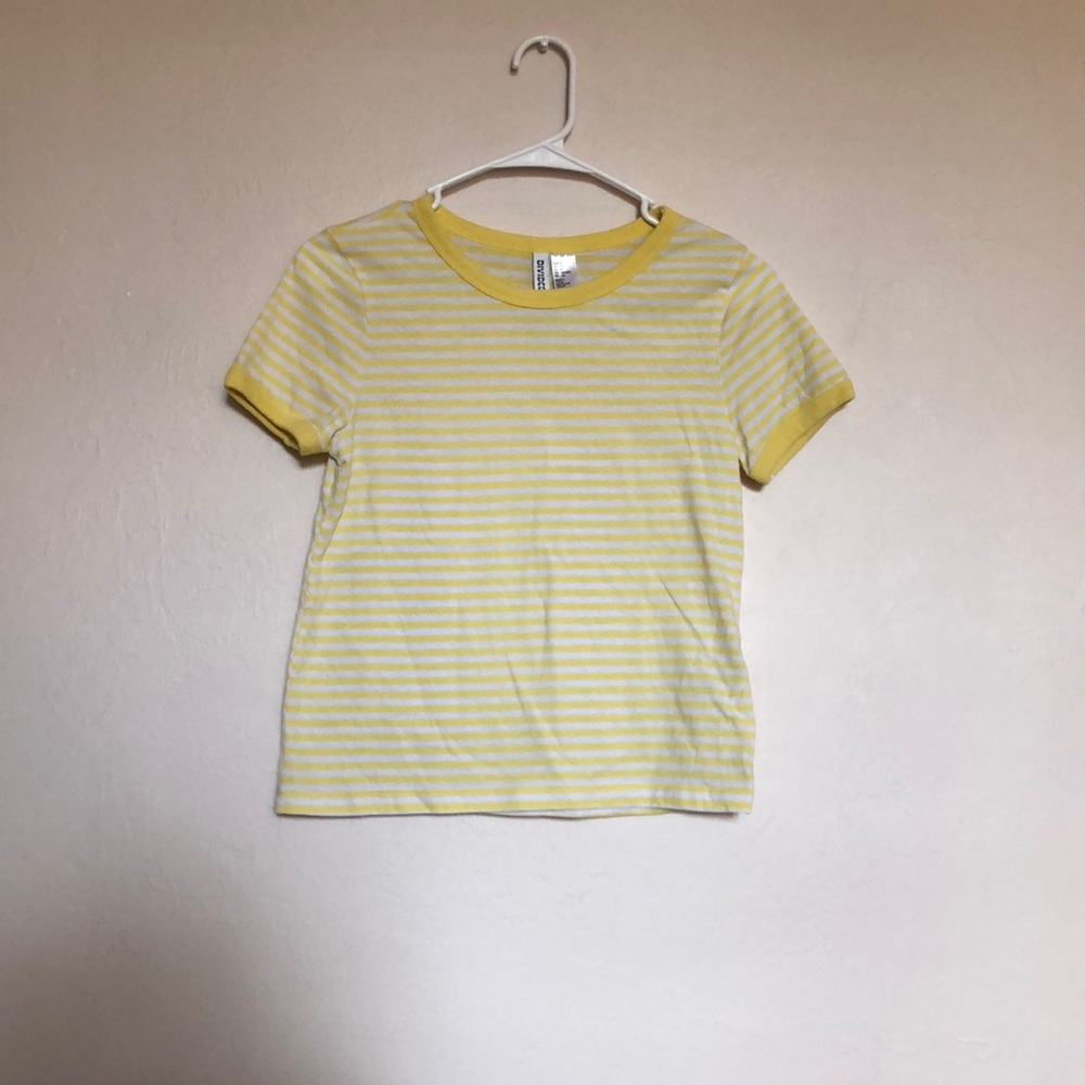 Cropped striped shirt